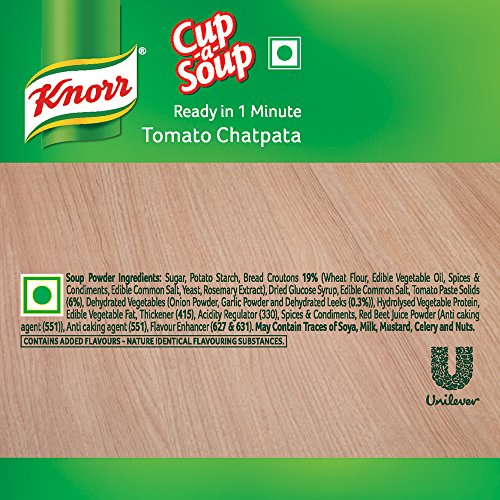 Image of Knorr Instant Tomato Chatpata soup 14.5g /14g /13.5g(weight may vary)| Cup a soup (Pack of 2)