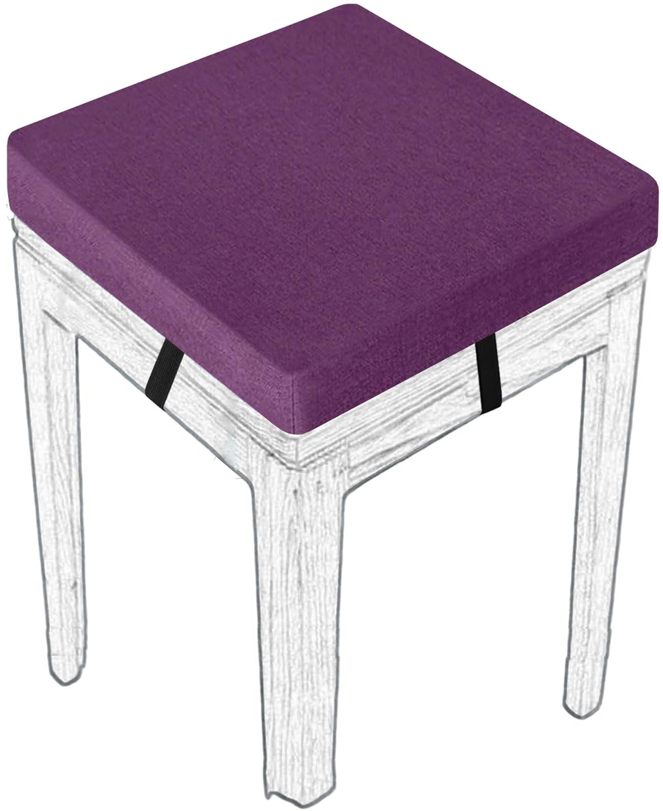 MCNDSI Stools Seat Cushion Square 30/45/35/40/50cm Thick Seat Pad with Ties Anti-Slip Dining Chair Pad with Washable Cover for Indoor,Garden,Kitchen,Bar Chairs,Wooden Chairs(#20,(1pc) 50x50x8cm)