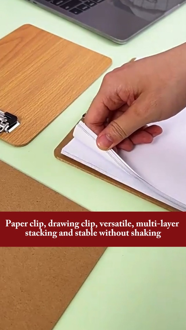 VGEBY Outil De Croquis 8K En Bois Croquis Presse-papiers En Métal Clip