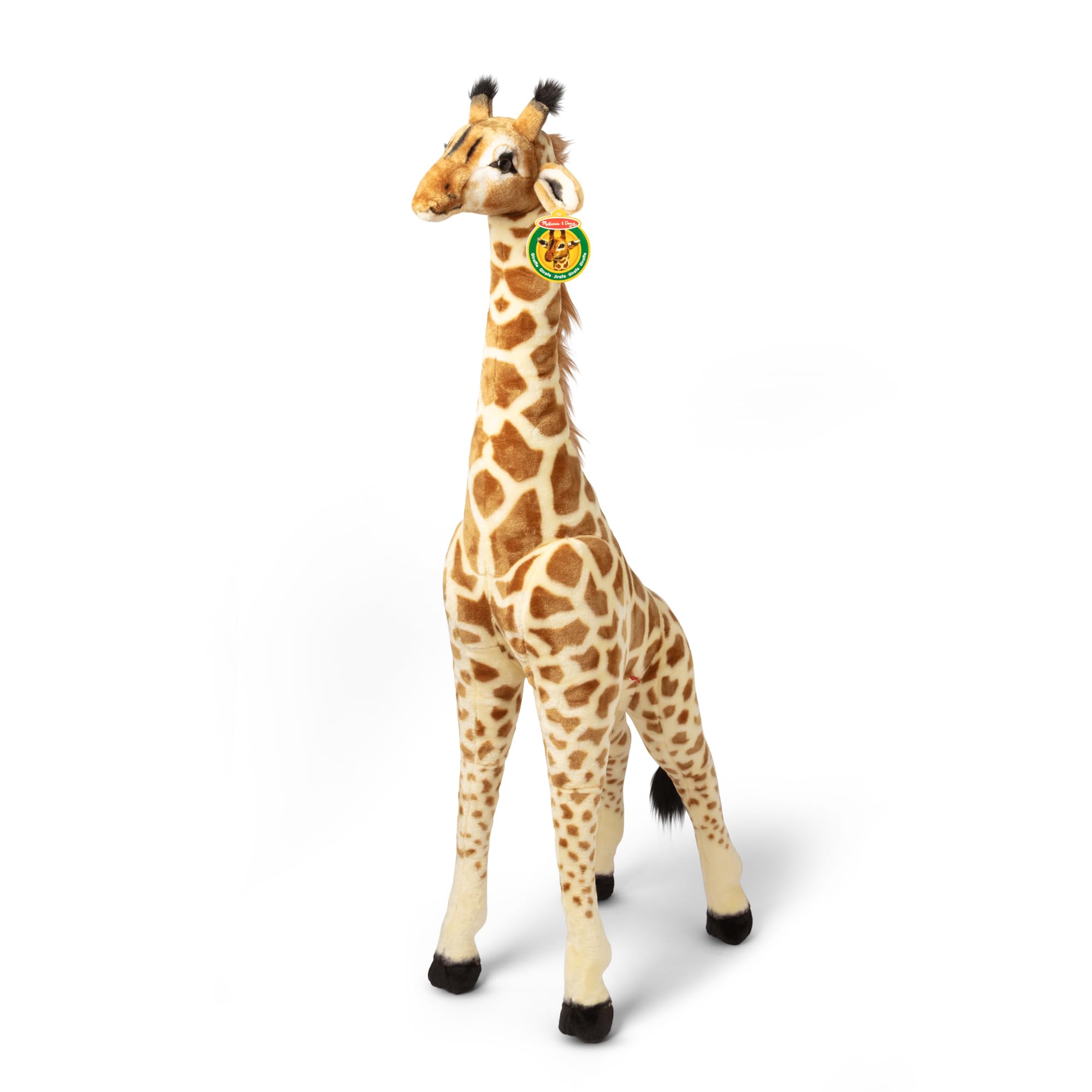 Melissa & Doug Giraffe – Lifelike Giant Plush Stuffed Animal – Over 4 Feet Tall with Realistic Details, Soft Fabric & Sturdy Construction – Toy or Décor for Kids Ages 3+ | MD2106