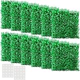 12 Pcs Tissue Paper Grass Placemats 15 x 30 Inch Rectangle Turf Mats for Crafts Fake Faux Grass Placemats Artificial Green Decorative Turf Tissue Mat for Golf Themed Party Decor