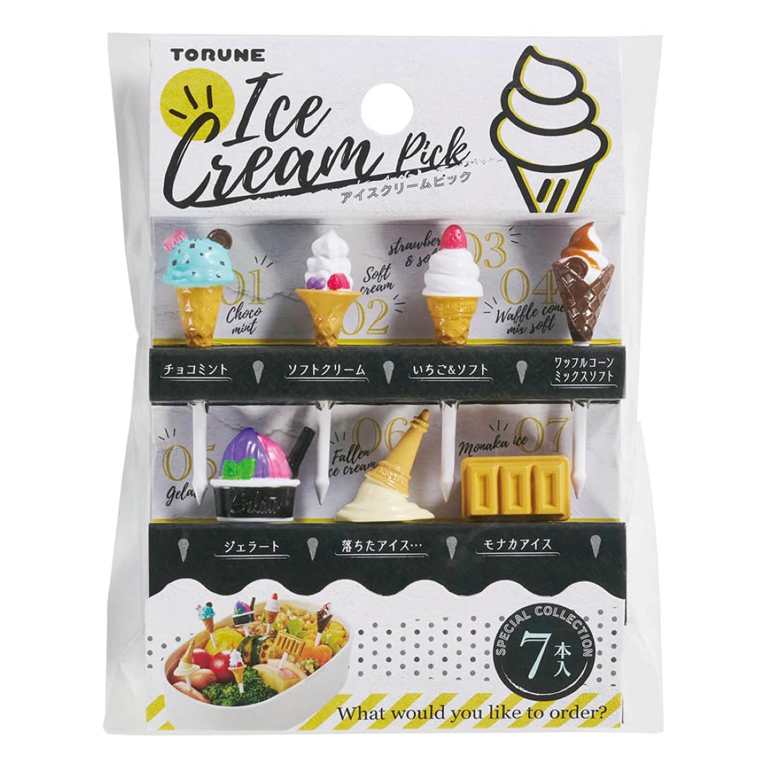 Amazon.co.jp: Torne Ice Cream Picks, Bento Picks, Set of 7, Makes