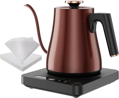 Smart Gooseneck Electric Kettle 1.0L with Temp Control and Keep