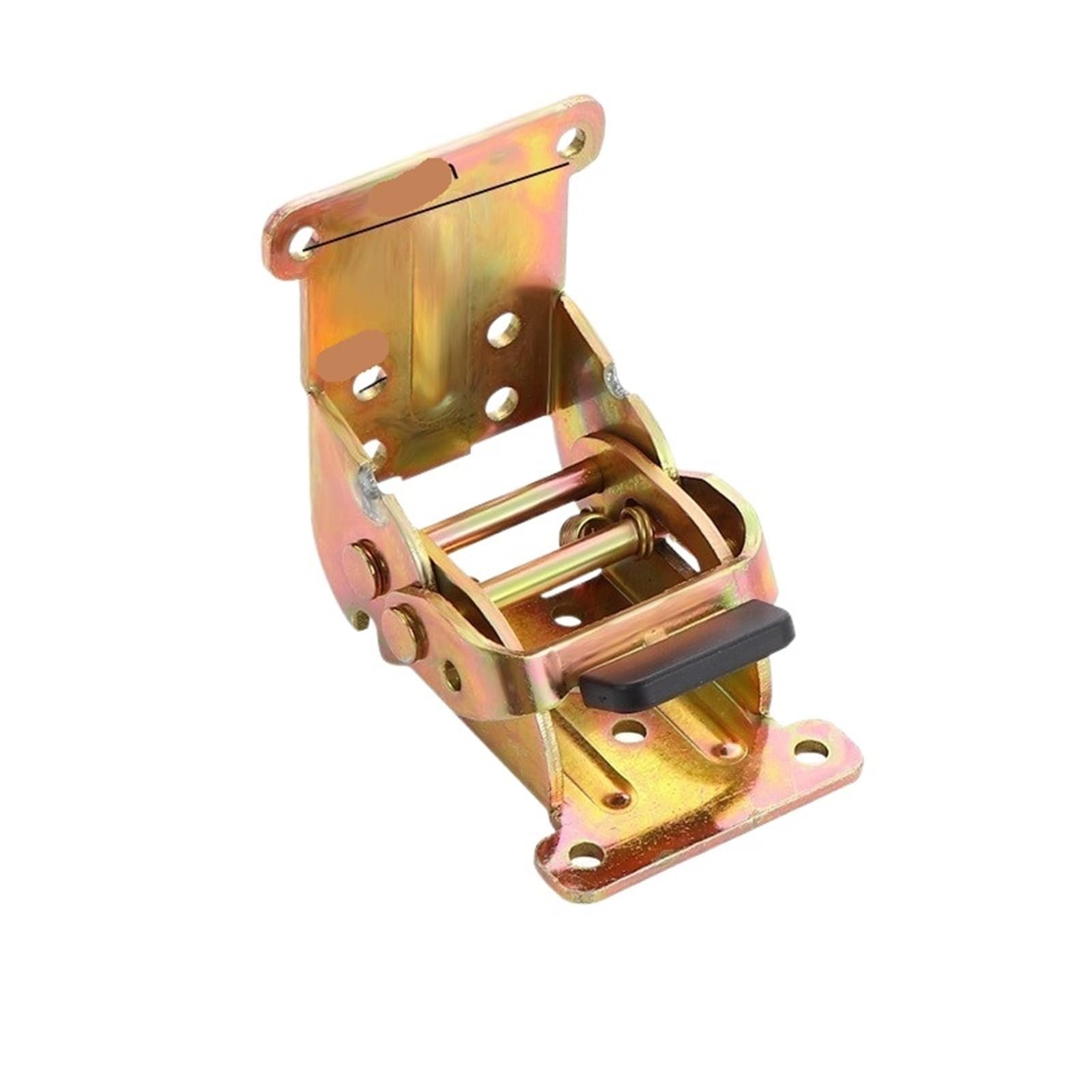 Padgcnor Gold Folding Hinge Self Locking Folding Hinge Desktop Table Legs Tea Furniture Right Angle Connector 180 Degree 90 Self-Locking(Gold)