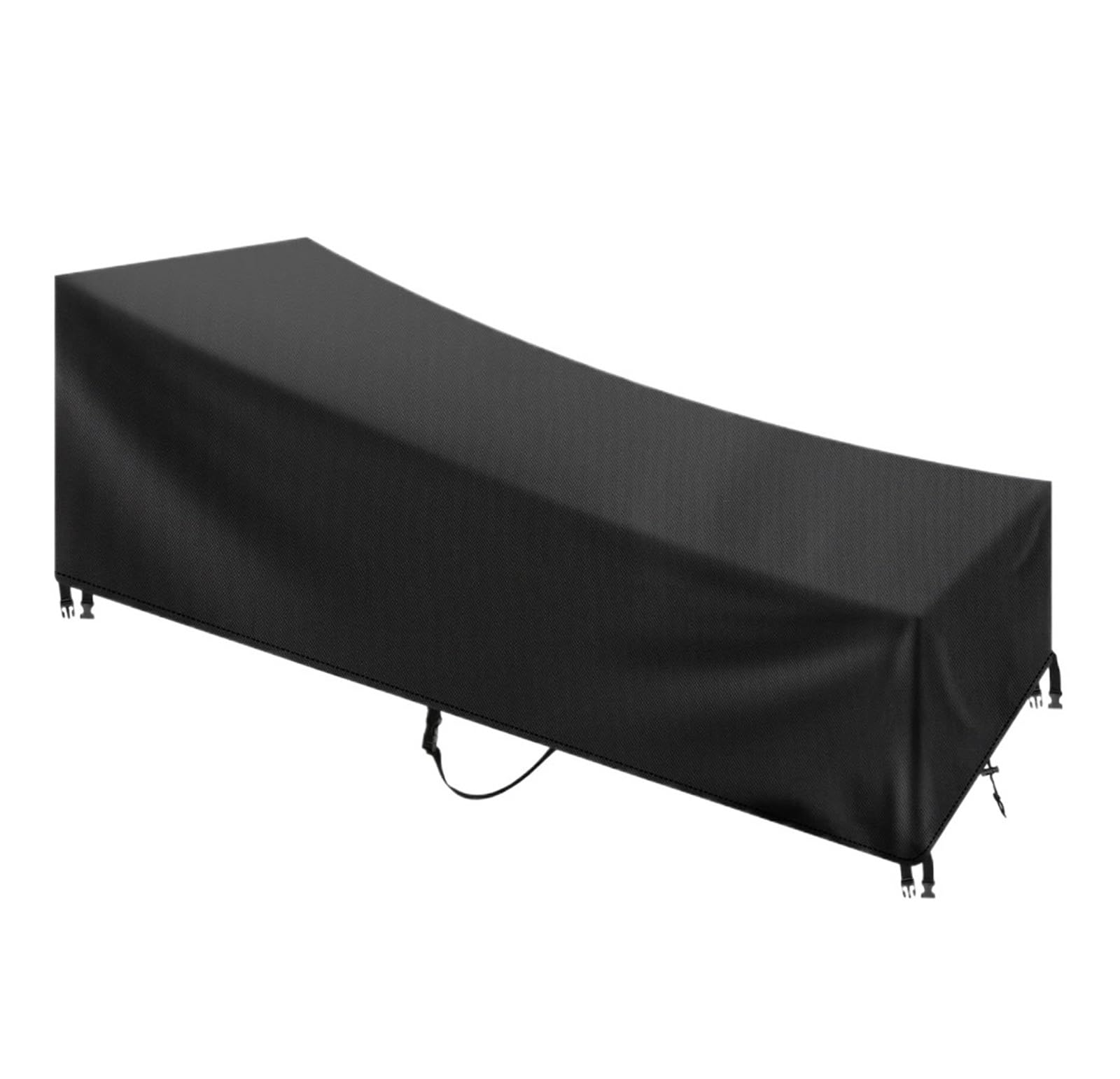 1 confezione di copertura for chaise longue, impermeabile, for esterni, da giardino, patio, for sedie, protezione for mobili, resistente al sole Per Lettino Solare(Black)