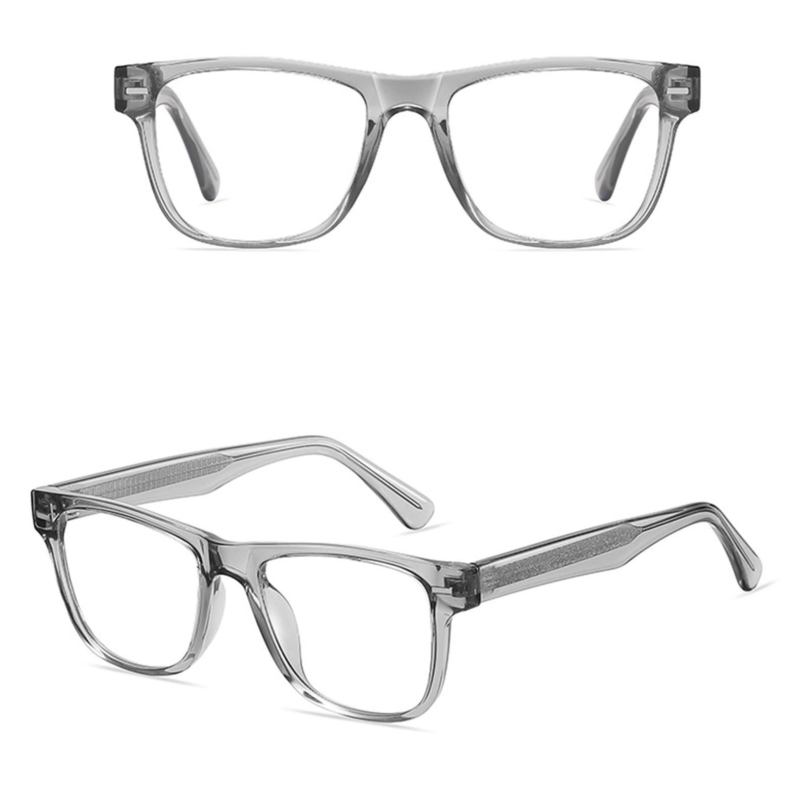 Occhiali Luce Blu da Uomo Donna, TR90 Montatura, Antiriflesso Anti-affaticamento Occhiali Anti Luce Blu con Lenti Trasparenti Occhiali Computer Gioco,B