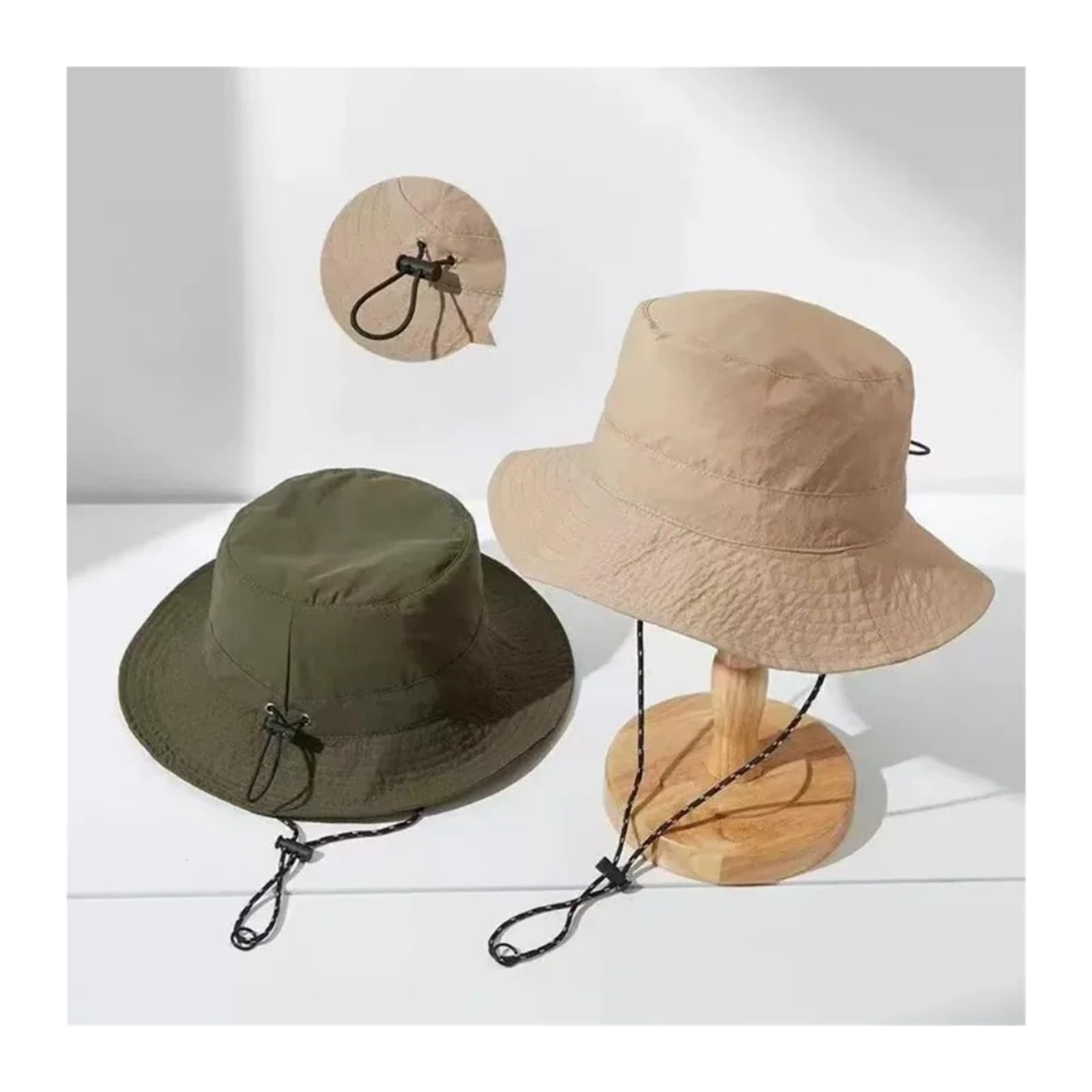 Générique Chapeau de pêcheur d'été, Seau, Casquette Camping, randonnée, avec Sac Rangement, Alpinisme