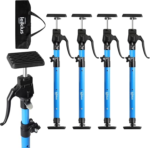 Cabinet Jacks for Installing Cabinets, Heavy Duty Third Hand Support Pole，Drywall Jack,Premium Support Pole,Telescopic Adj...