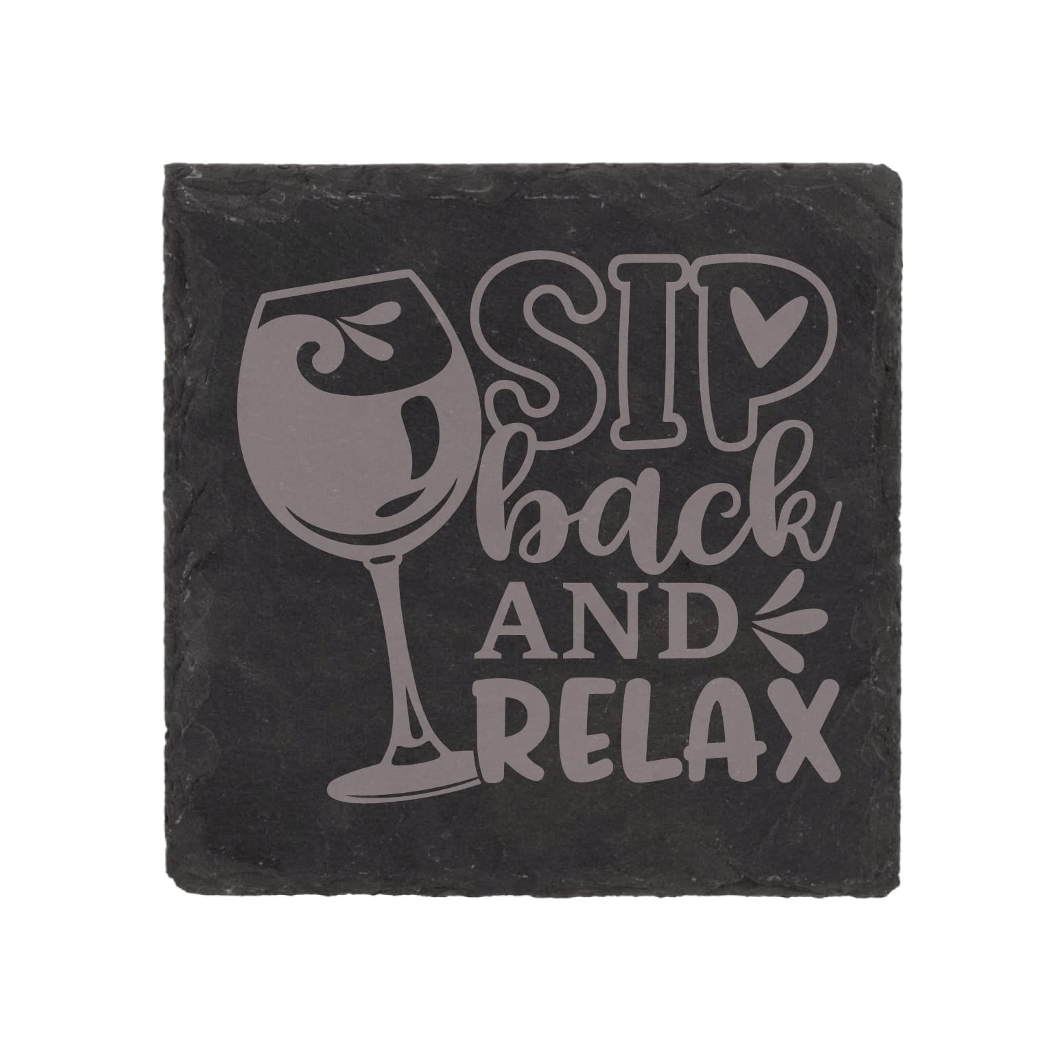 60 Second MakeoverLimited Slate Coaster Sip Back And Relax Coaster Engraved Funny Gift Friend Present