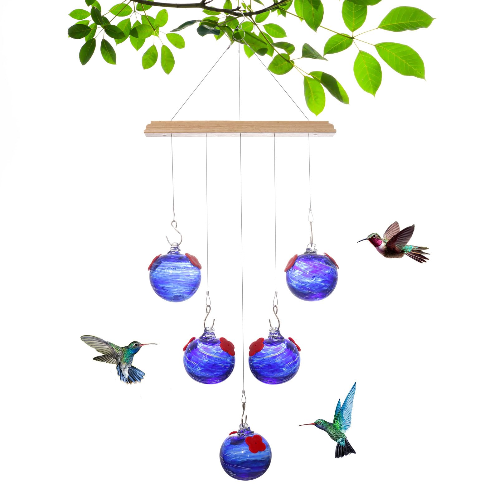 Mangiatoie per uccelli decorative da giardino Costruzione in vetro infrangibile Resistente agli agenti atmosferici per tutto l ' anno Mangiatoie per uccelli lunga durata Mangiatoie in vetro
