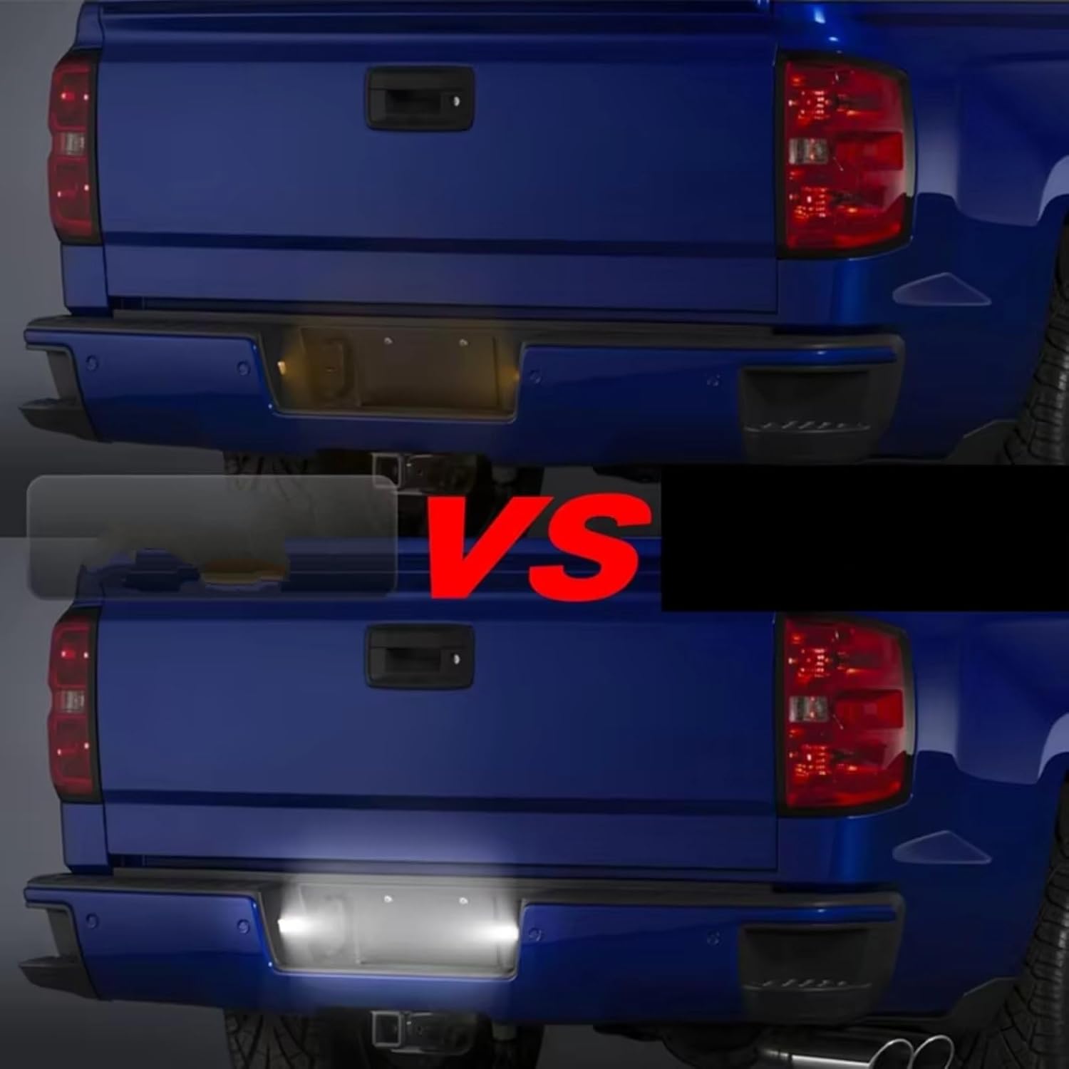 License Plate Light Kit Compatible With GMC For Sierra 1500 2500HD 3500HD 2019 2020 2021 2022 2023 2024 2025 Rear License Plate Lamps Assembly GM2875100 GM2875101