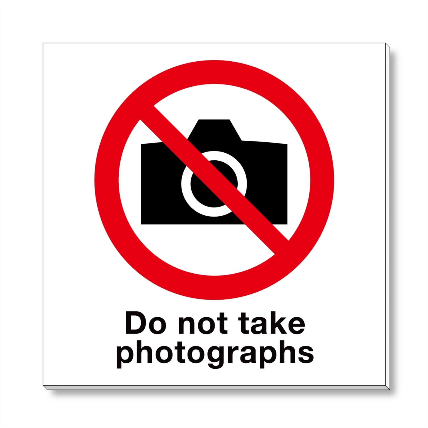 Amazon | 写真撮影禁止/Do not take photographs/プレート 15cm×15cm