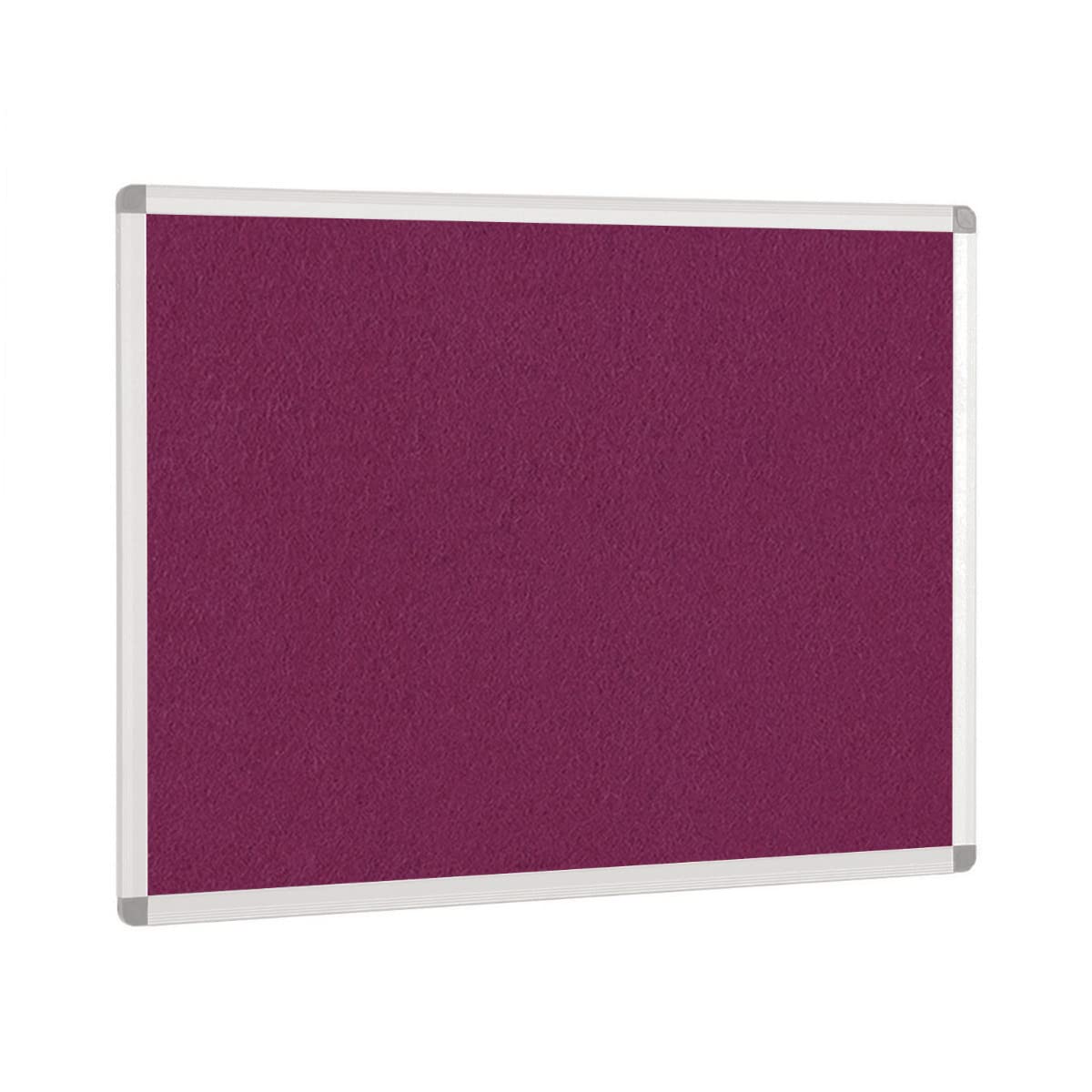 Aluminium Framed Notice Boards - Accent Colours - 900mm x 600mm - Plum