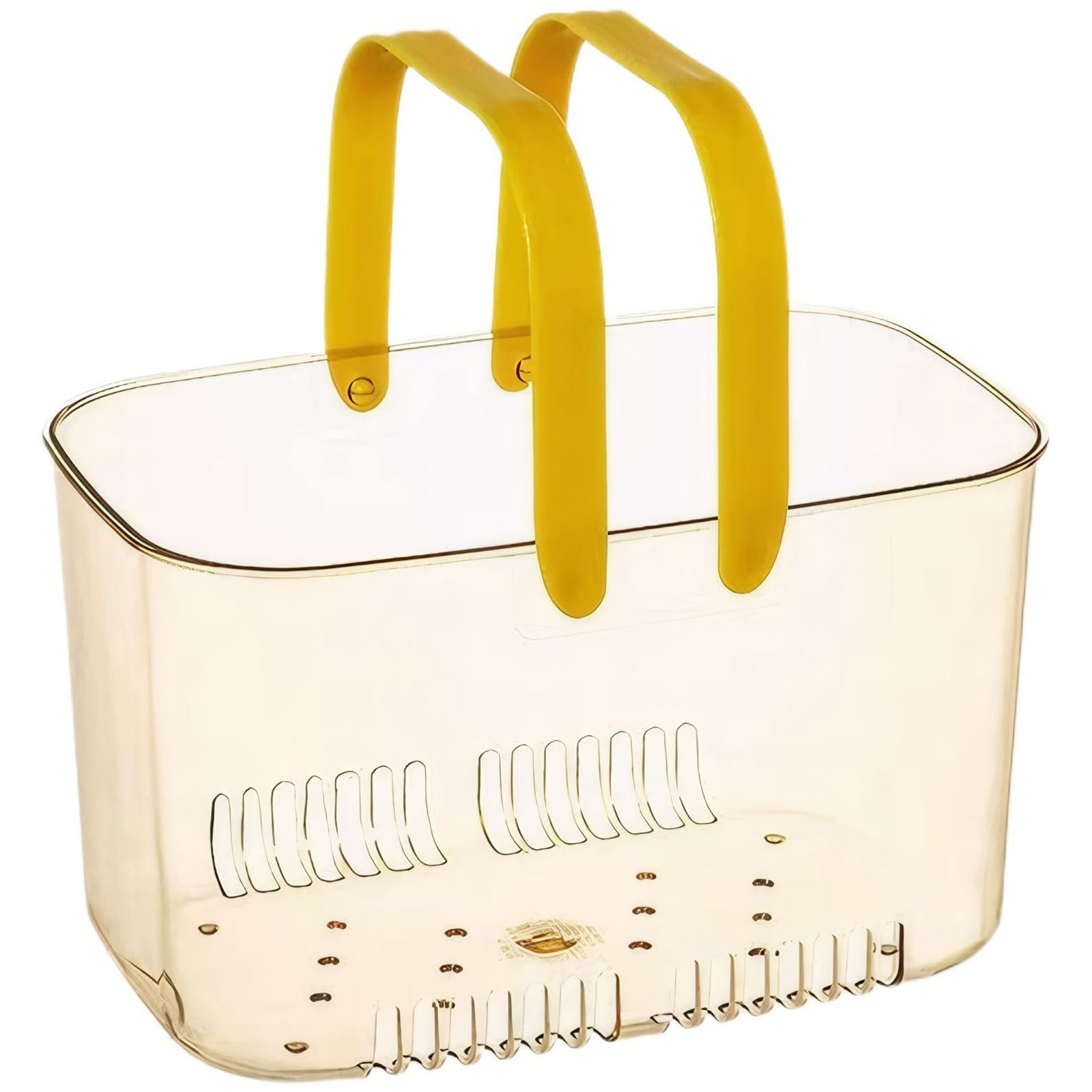 GYBSE Bathroom Basket with Handles for Bath Essentials pp Basket with Drainage Holes Shower Caddy for Easy Storage