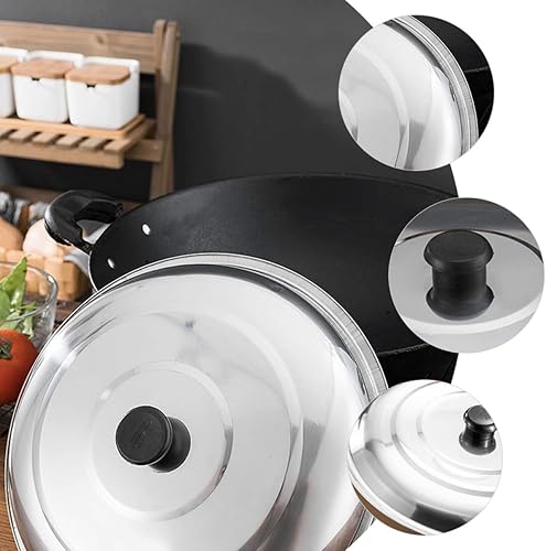 Miniatura 7 de Cabilock Tapa de olla de acero inoxidable, tapa de sartén múltiple, tapa de sartén, tapa de acero inoxidable, tapa de sartén de acero inoxidable,