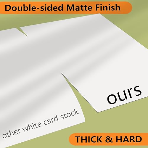 Miniatura 3 de Cimlaga Papel de cartulina de 8.5 x 11 pulgadas, cartulina blanca, cartulina gruesa de 92 libras8.82 ozm, papel de impresora de tarjetas para