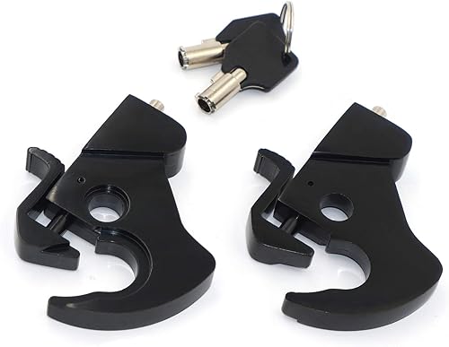 Miniatura 8 de HTTMT - Kit de pestillo de bloqueo desmontable compatible con el portaequipajes Touring Sissy Bar 1984-2020 PN MT502-003-RLS01-BK
