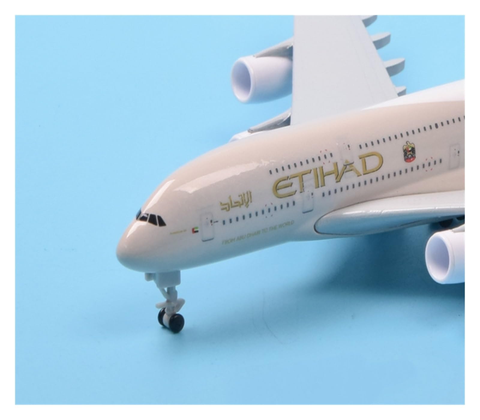 Plane Giocattolo 20 Centimetri ETIHAD 380 A380 Airlines Modello Di Aereo Diecast Air Aereo Modello Di Aereo W Ruote Carrelli Di Atterraggio