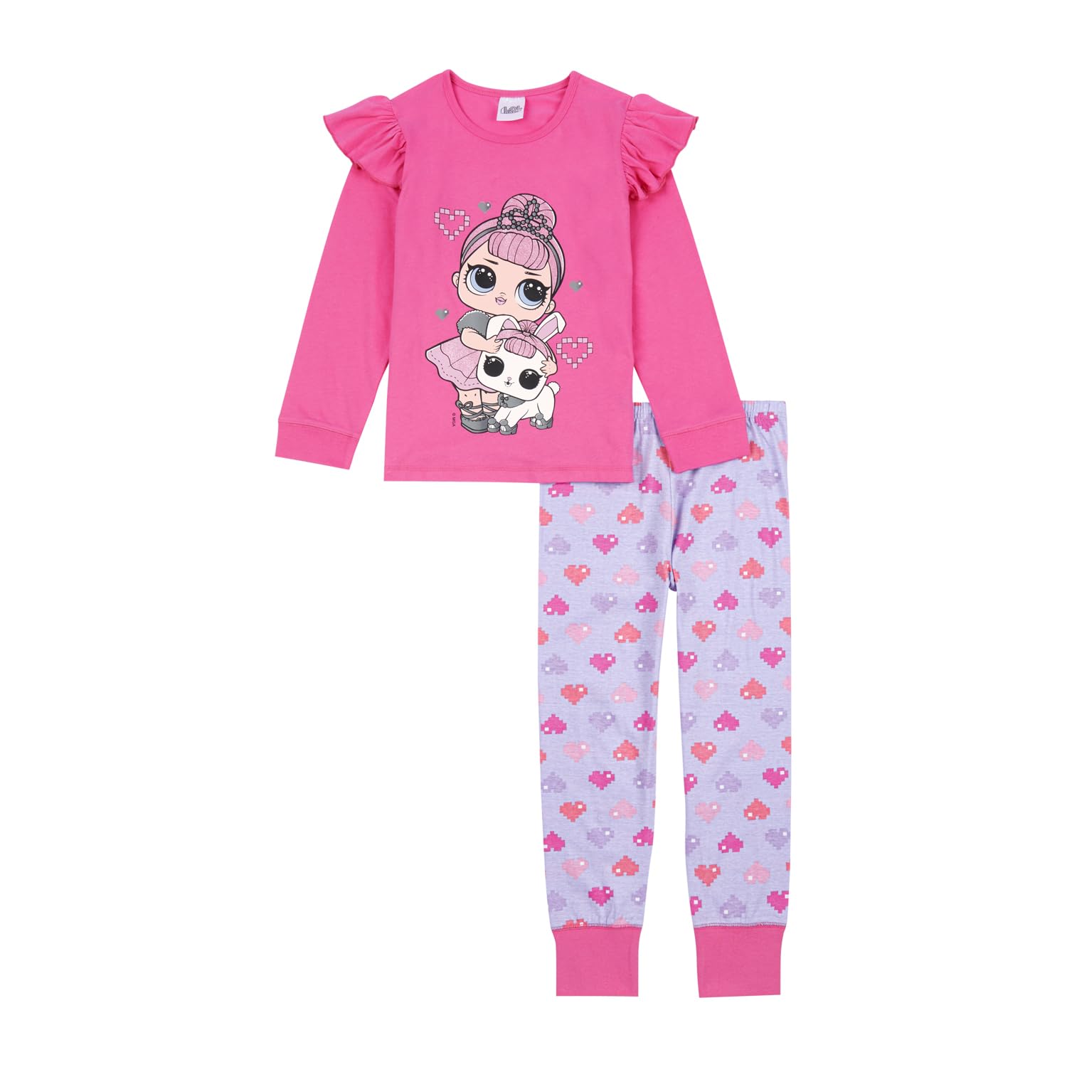 L.o.l. Surprise! Girls Pink Lol Surprise Pyjamas Pjs Set, Lol Doll Pjs, Age 5 To 12 Years Old 11-12 Years