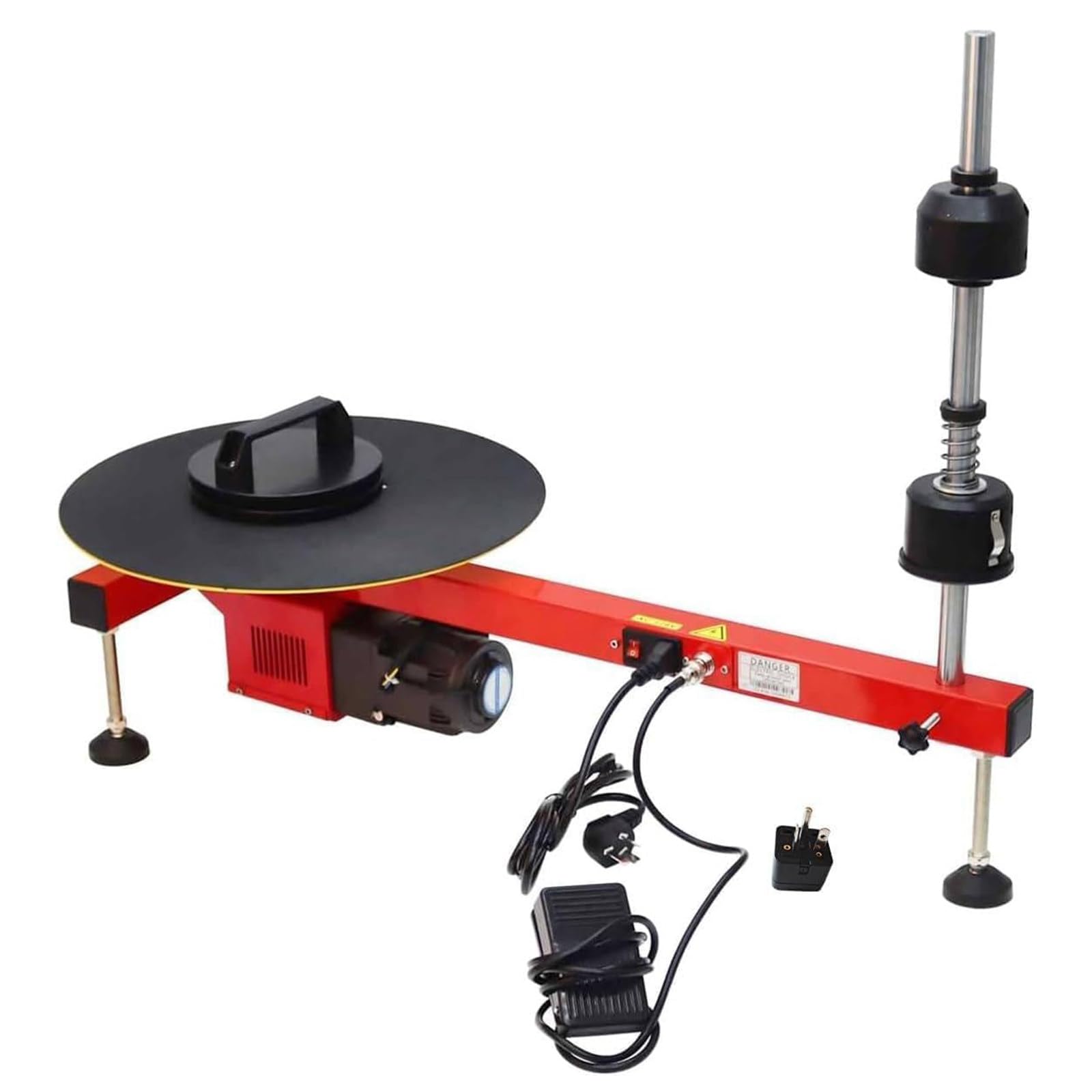 Semi Automatic Film Dispenser For Stretch Film Rolls, Electric Pallet Stretch Wrapping Machine, Electric Flat Film Wrapping Machine, Turntable 40cm, With Hand-Held Tray, For Warehouse And Shipping