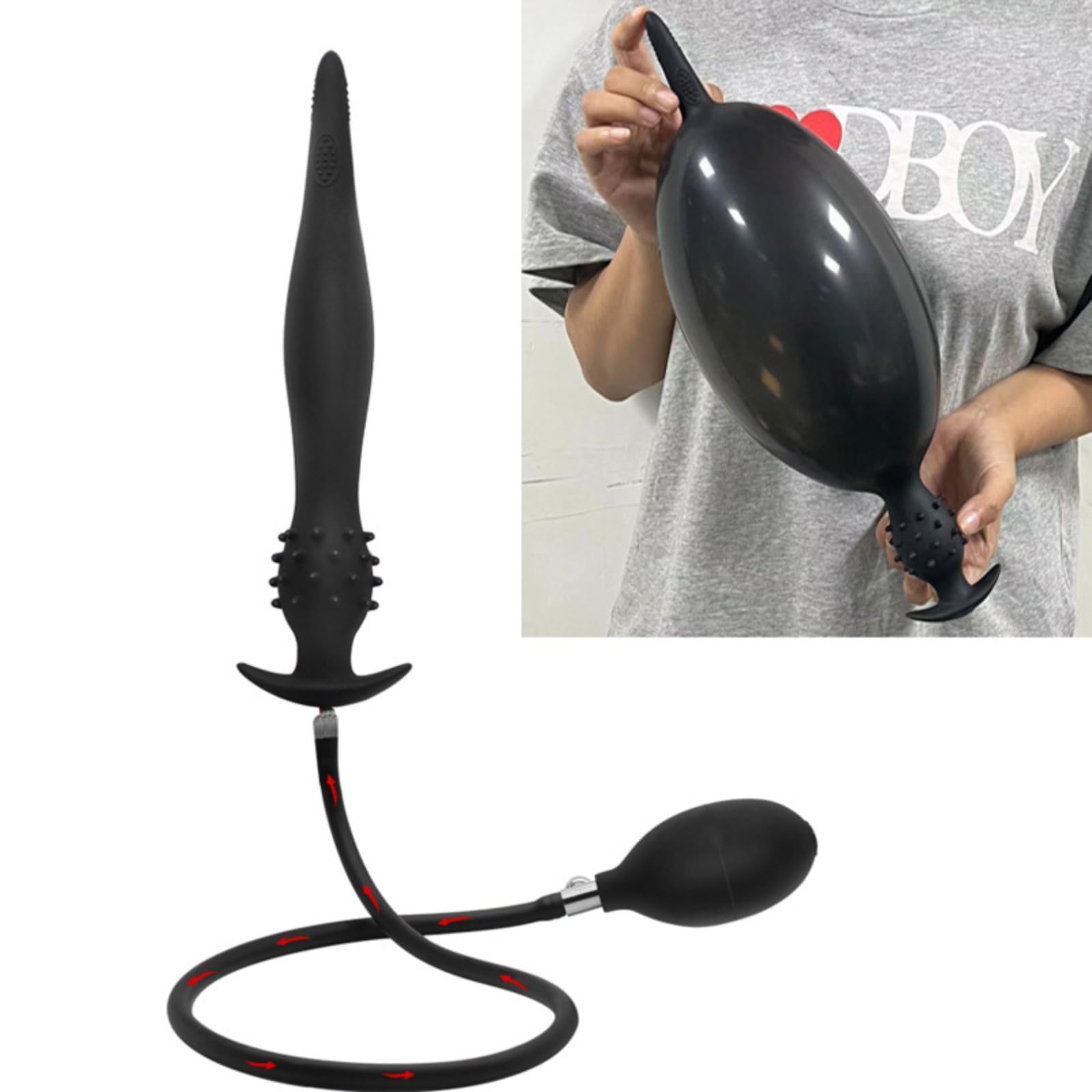 Vibreur Gros Plug Anal Gonflable Gode Prostate Énorme Perle De Fesses Extenseur Fist Masturbateur Sex Toy (Type-4, Chine)
