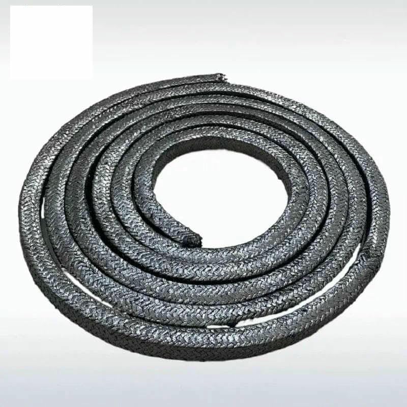 Empaquetadura de grafito de 3x3, 4x4, 6x6, 8x8, 10x10, 12x12 mm. Alambre de grafito expandido, suave, flexible, resistente al desgaste y al calor, negro, 10 x 10 mm, 2 m.