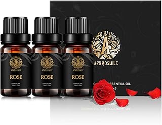Aromaterapia aceites esenciales Rose Kit, 100% aceites esenciales puros Rose Kit de olor, La fragancia de los aceites esenciales del Aromatherapy color de rosa del grado terapéutico fijó 3 * 10ml