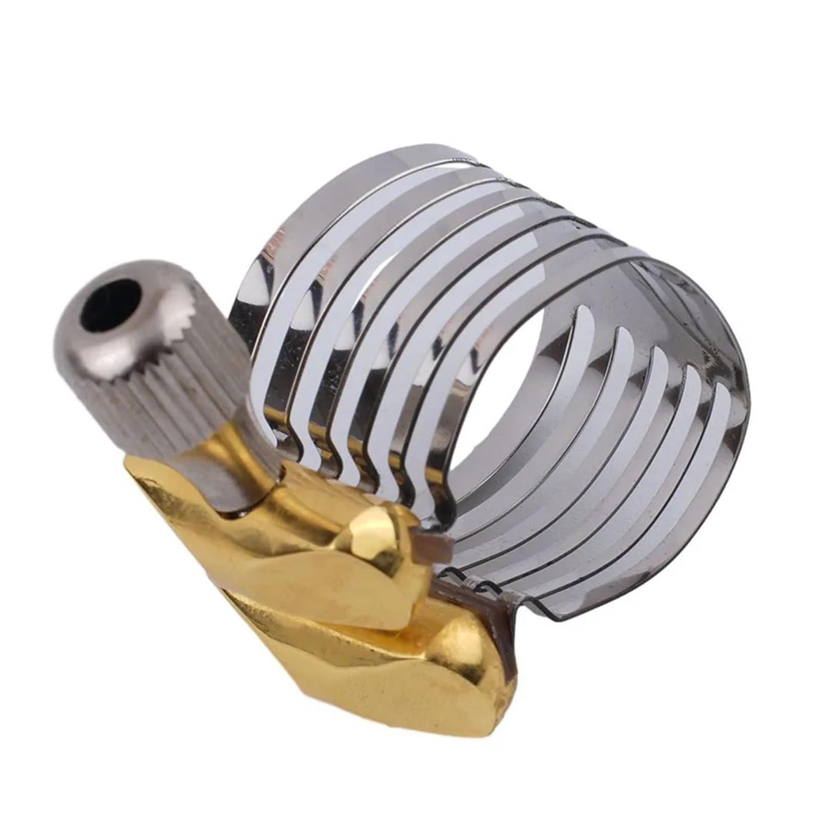 Akcesoria do saksofonu Metalowy Regulowany Klips Do Saksofonu Do Saksofonu Tenorowego Altowego Ustnik Do Saksofonu Sopranowego Akcesoria Saksofonowe (Color : Soprano)