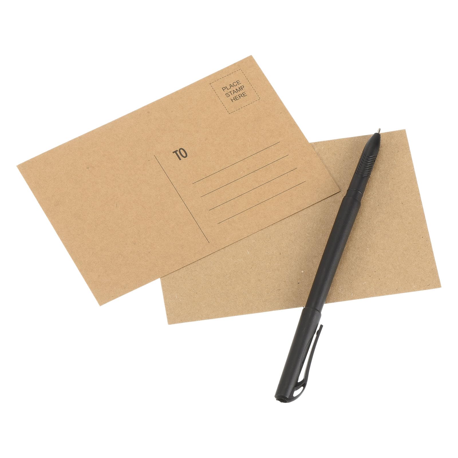 PATIKIL 300 Paquetes de Tarjetas Postales en Blanco 4 x 6 250gsm Marrón