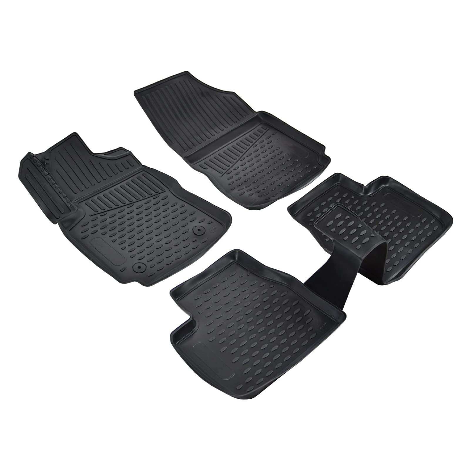 3D Design rubberen vloermatten voor C4 Cactus vanaf 2014, zwart