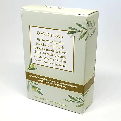 Miniatura 10 de Vintage Tradition Jabón de bálsamo de sarga sin perfume y jabonera de cerámica blanca, suave, totalmente natural, cuidado de la piel hidratante para