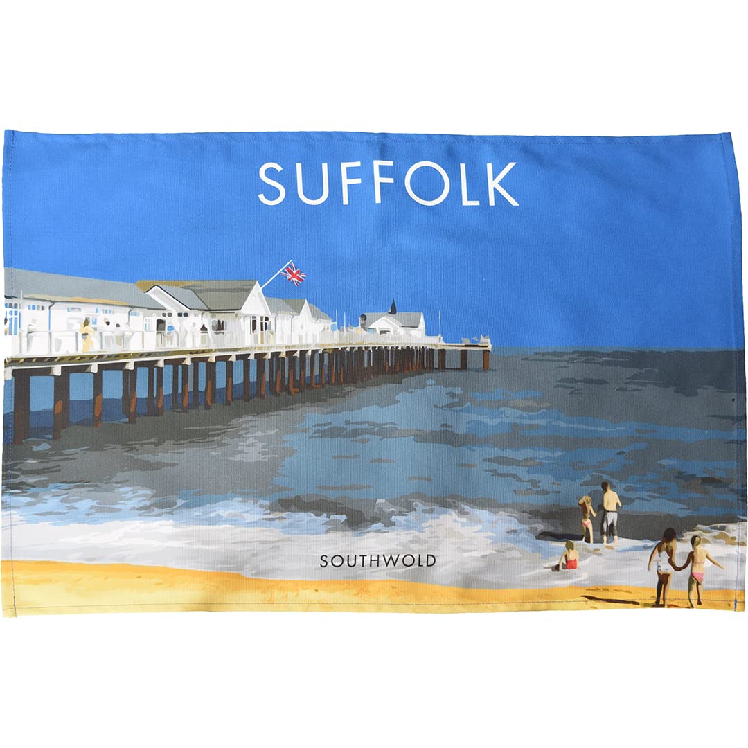 Town Towels Blue Suffolk - Southwold Tea Towel