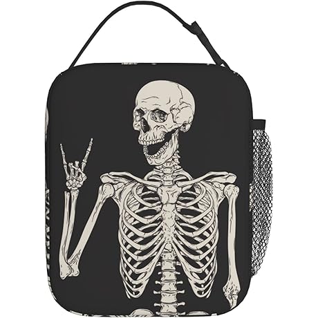 Halloween Skeleton Funny Skull Insulated Lunch Bag - The Perfect Way to...