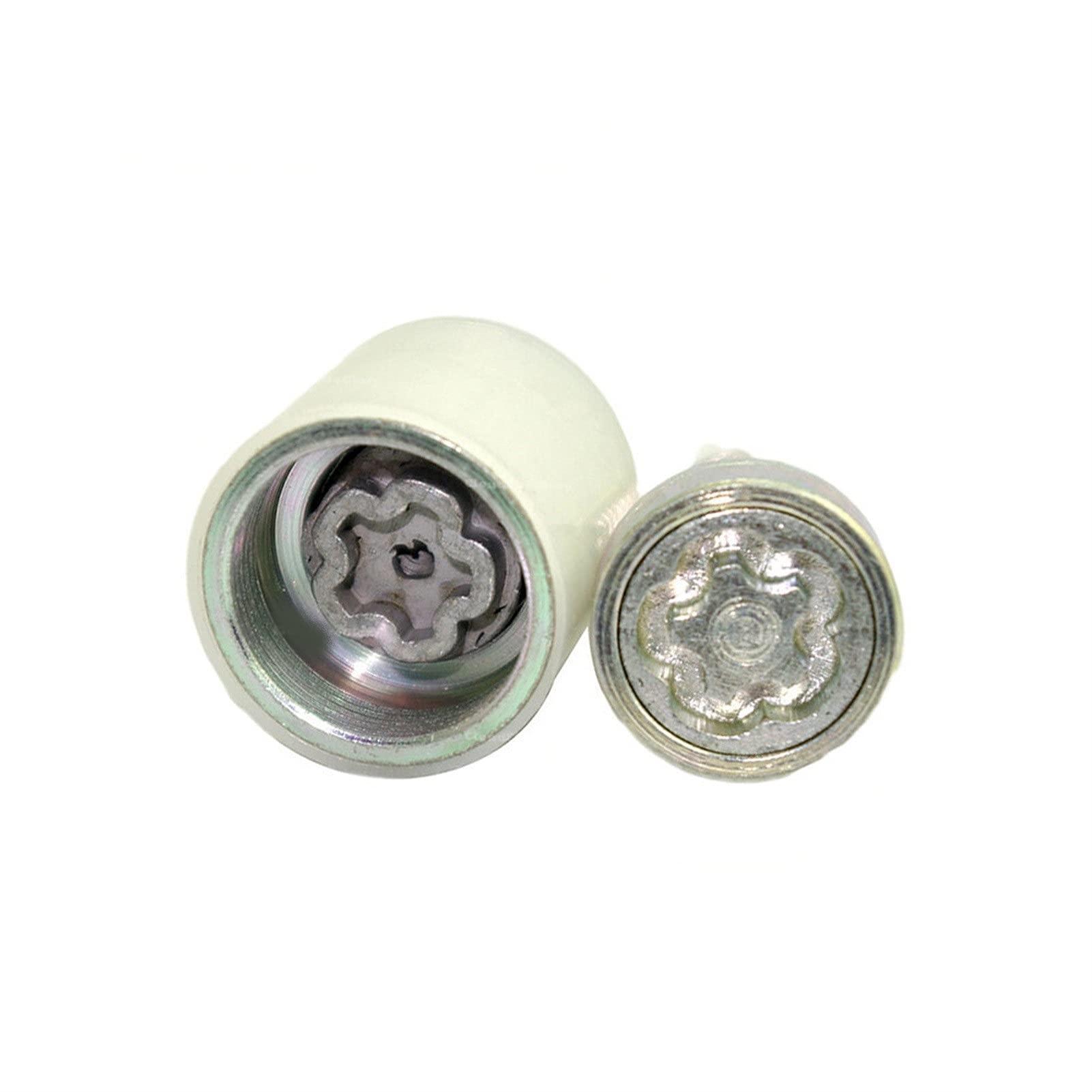 4F0698139C 805 X2 Verrou de roue antivol Vis Boulon de roue et clé Outil Code Stamp "E" for AUDI A3 A4 A5 A6 A7 S5 S6 TT