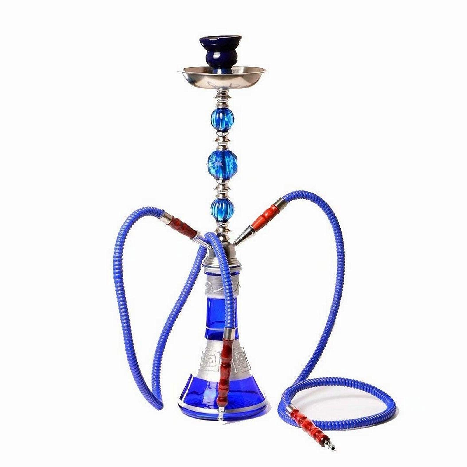 Luxus Modernes Glas Shisha Set 53 Cm Hochwertige Shisha Mit 2 Schläuchen Und Anderem Zubehör Luxus Shisha Set Adapter Einfache Einrichtung A