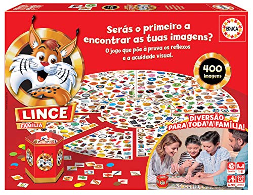 Educa 18403 Lince 400 Imagens. Um Jogo de ação e reflexo para Toda a família. Ref