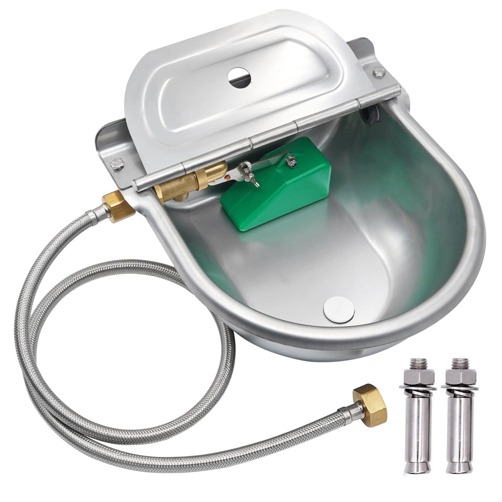 See full amazon price history chart for ZHEQOGZH Automatic Livestock Waterer Water Trough for Dog Pig Goat Chicken Stainless Steel Automatic Waterer Bowl with Float Valve Drain Plug Braided Hose-3/4 GHT (Brass Valve and Flat Bottom Bowl) ZHEQOGZH Automatic Livestock Waterer Water Trough for Dog Pig Goat Chicken Stainless Steel Automatic Waterer Bowl with Float Valve Drain Plug Braided Hose-3/4 GHT (Brass Valve and Flat Bottom Bowl) (B0BFQWW8GQ) Amazon Price History, Amazon Price Tracker