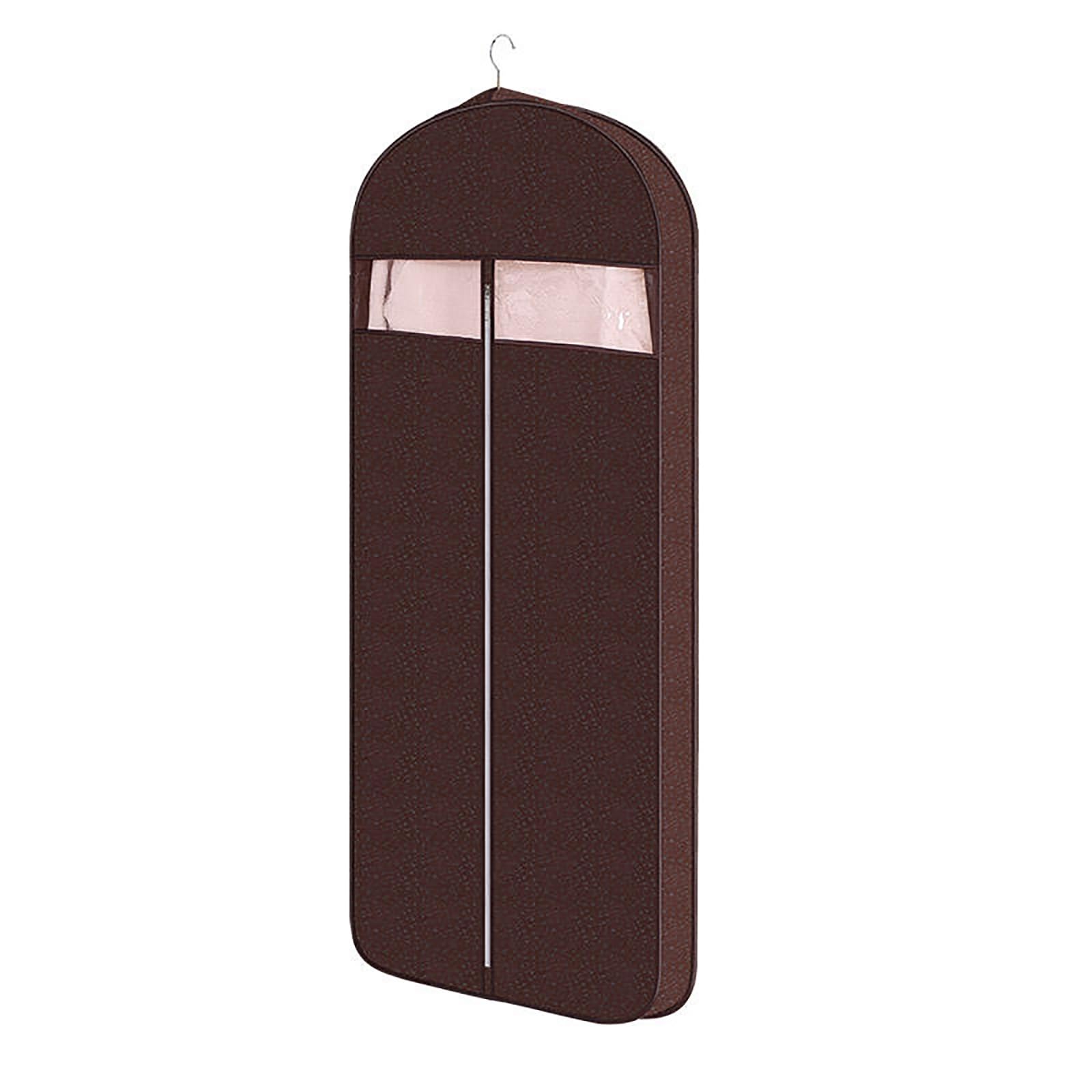 Garment bag, Clothes for Closet, Breathable Suit Storage Bags Hanging(Brown,Large)