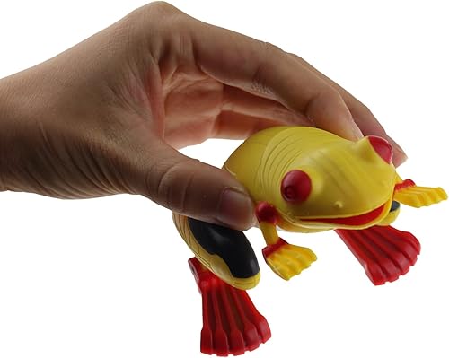 Miniatura 4 de Tipmant Sensor De Luz De Control Remoto Rana RC Simulación De Juguete Animal Falso Con Linternas Rojas - Amarillo