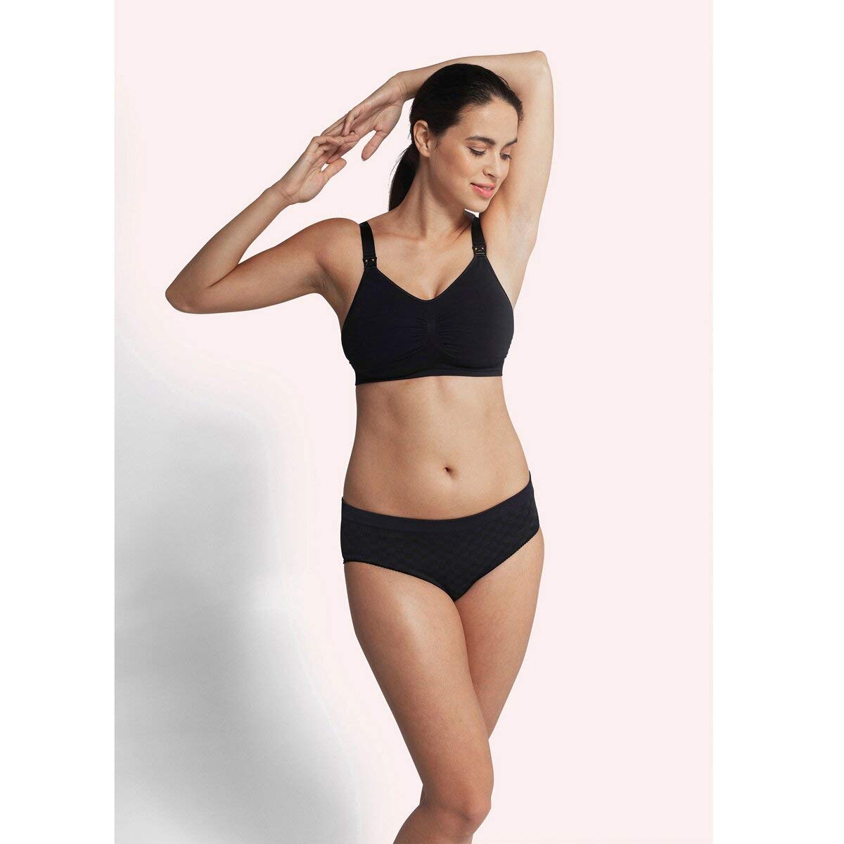 Carriwell Sujetador de Lactancia y Maternidad sin Costuras con Copas Acolchadas | Sin Aros | Sujeción y Forma Natural | Transpirable, Suave y Flexible | con Alargador de Sujetador | Tallas S-XL