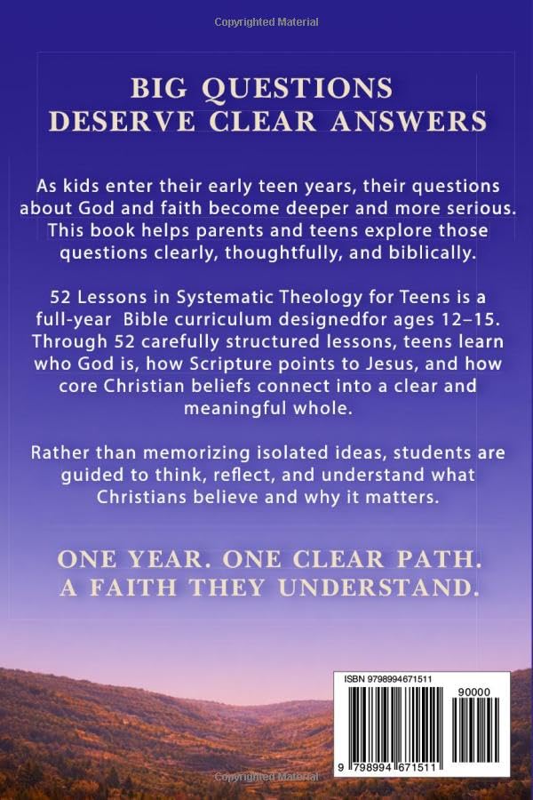 52 Lessons in Systematic Theology for Teens: Biblical Truths, Core Christian Beliefs, and Faith Questions Teens Need Answered in One Year – King James Version (KJV) - Image 2