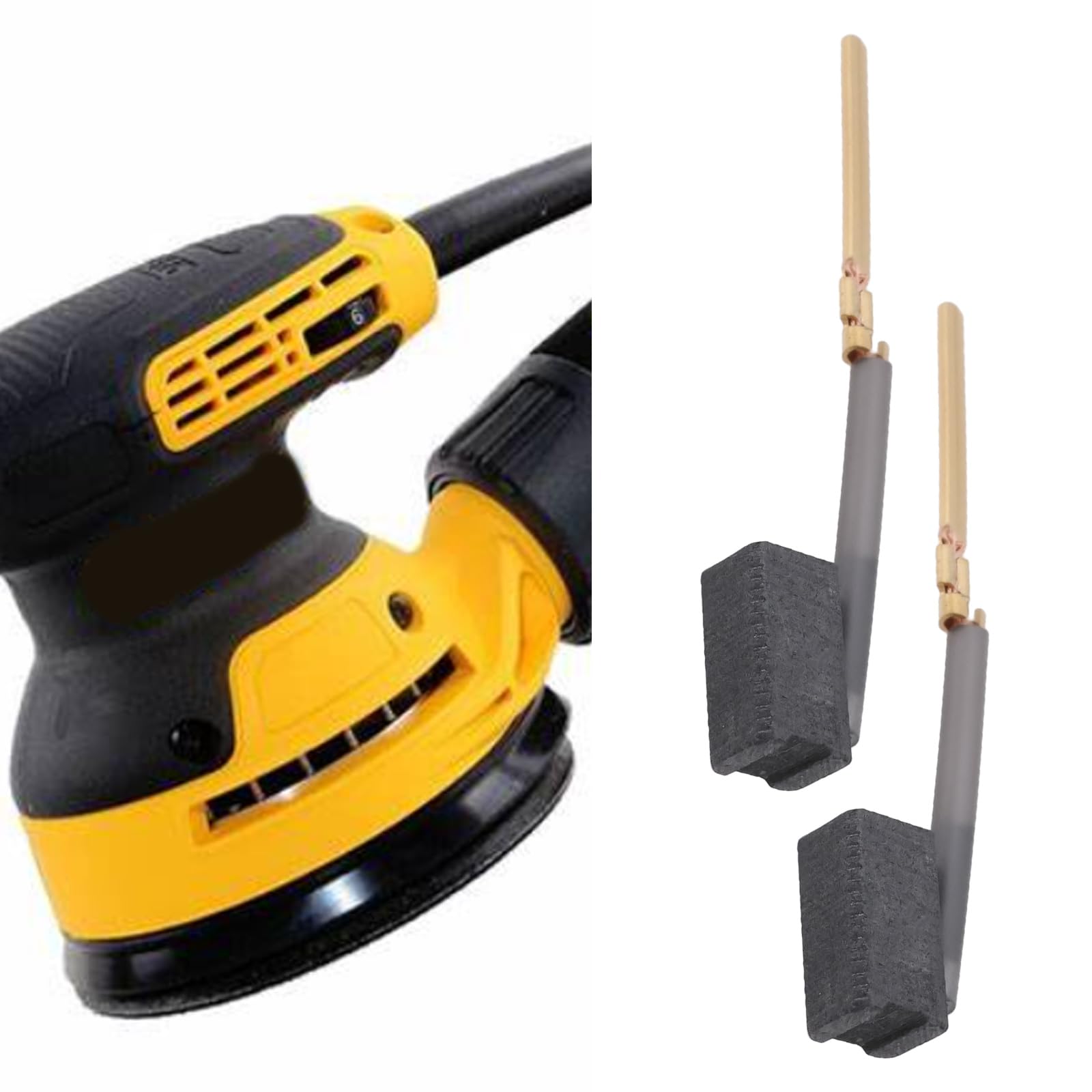 Briny River 2 works Angle Grinder Carbon Brush 445861-11 44??5861-25 Compatible with DeWalt DW400 DW402 DW421 - Image 3
