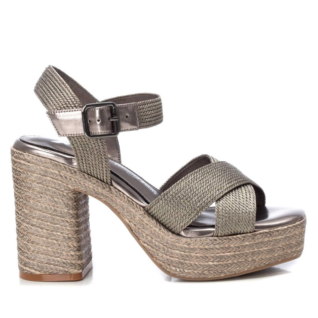 XTI Women's 142741 Wedge Sandals, lead grey, 6 UK