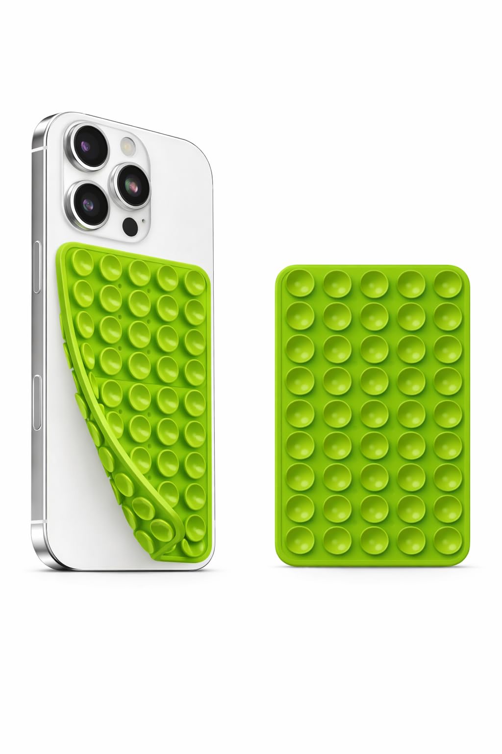 MB LuxTouch Double-Sided Silicone Phone Mount with 24 Suction Cups | Strong Grip Holder for Selfies & Videos | Ideal for Car, Mirror, Kitchen |