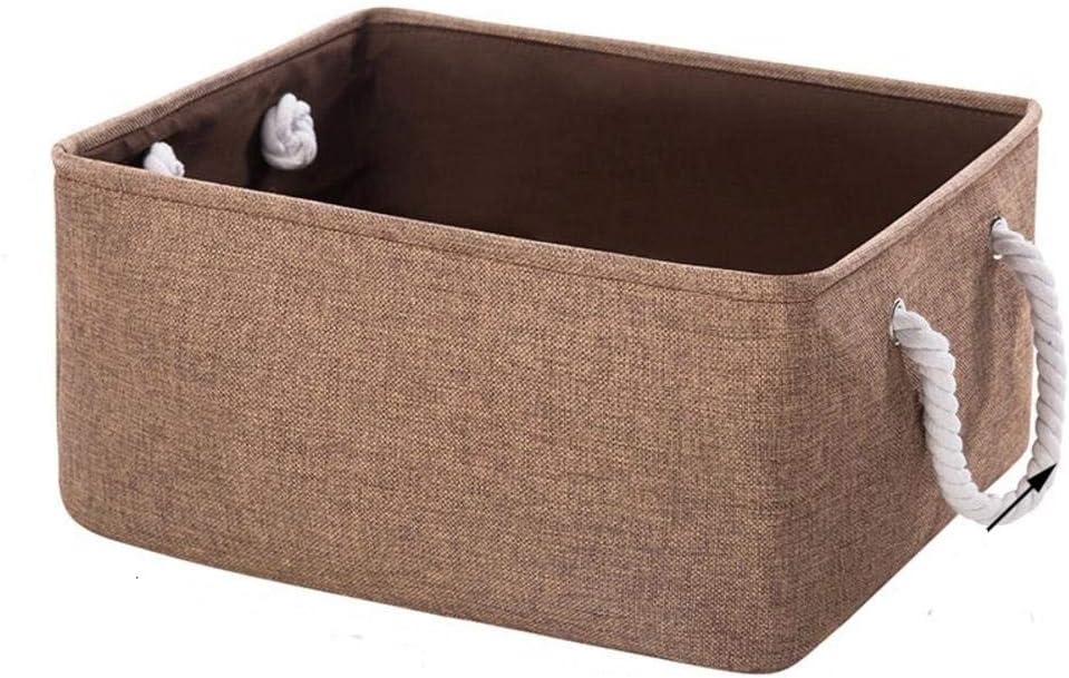 New Folding Storage Basket Foldable Linen Storage Box Bins