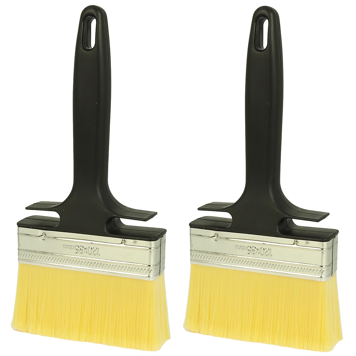 D.a.y. Republic Mixed 2Pk Wallpaper Paste Brush - 120Mm X 35Mm, All Purpose Synthetic Bristles, Ideal Paint Brush For Walls, Ceilings And Woodwork Diy, Decorating
