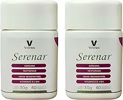 Kit 2 Potes Serenar Suplemento Alimentar Verbesen 60 Cápsulas – Vitaminas e Minerais para Mulheres 40+ e na Menopausa