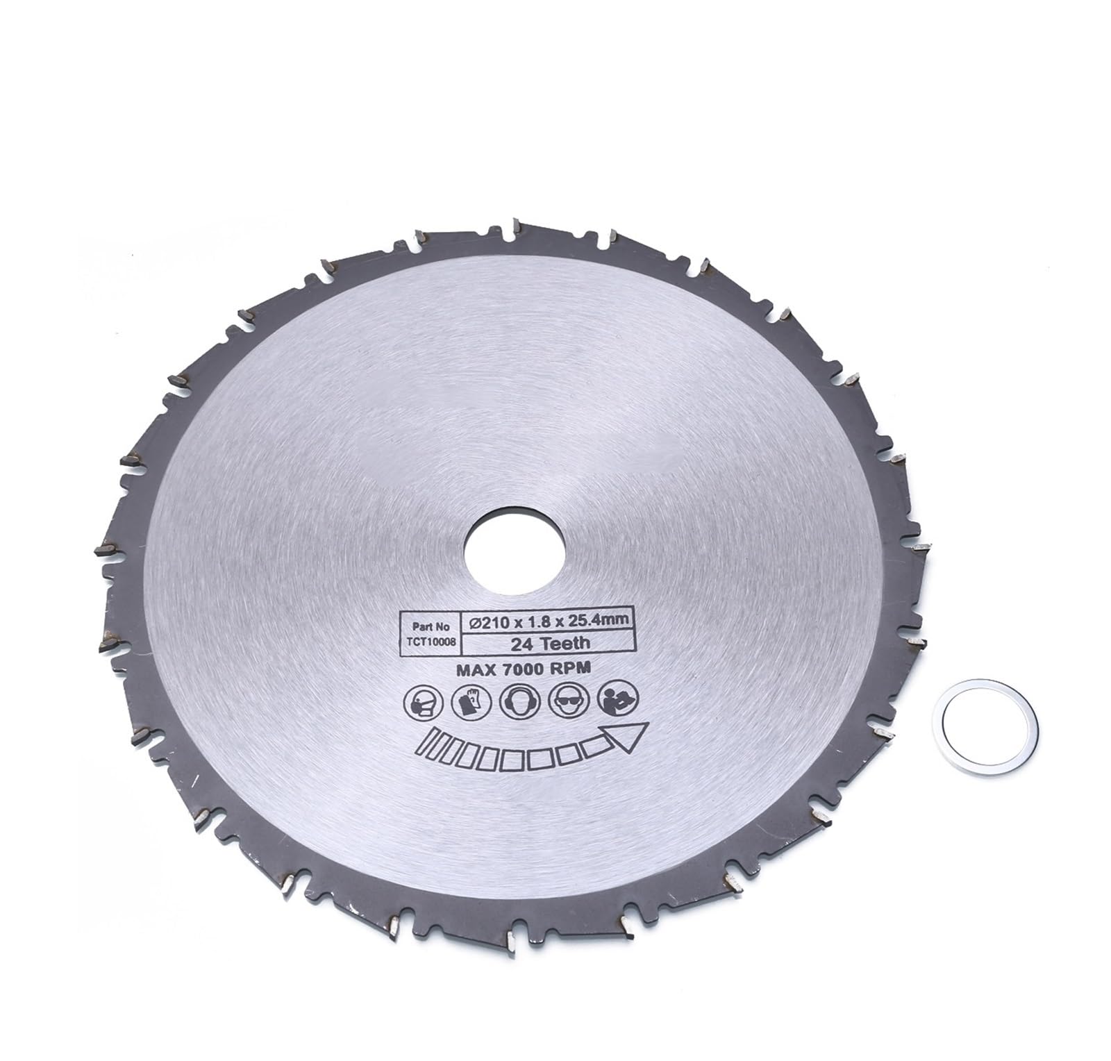 Hoja de Sierra para Amoladora Angular Disco de Hoja de Sierra for Metal y Madera con Hoja de Sierra Circular 24T 210 mm