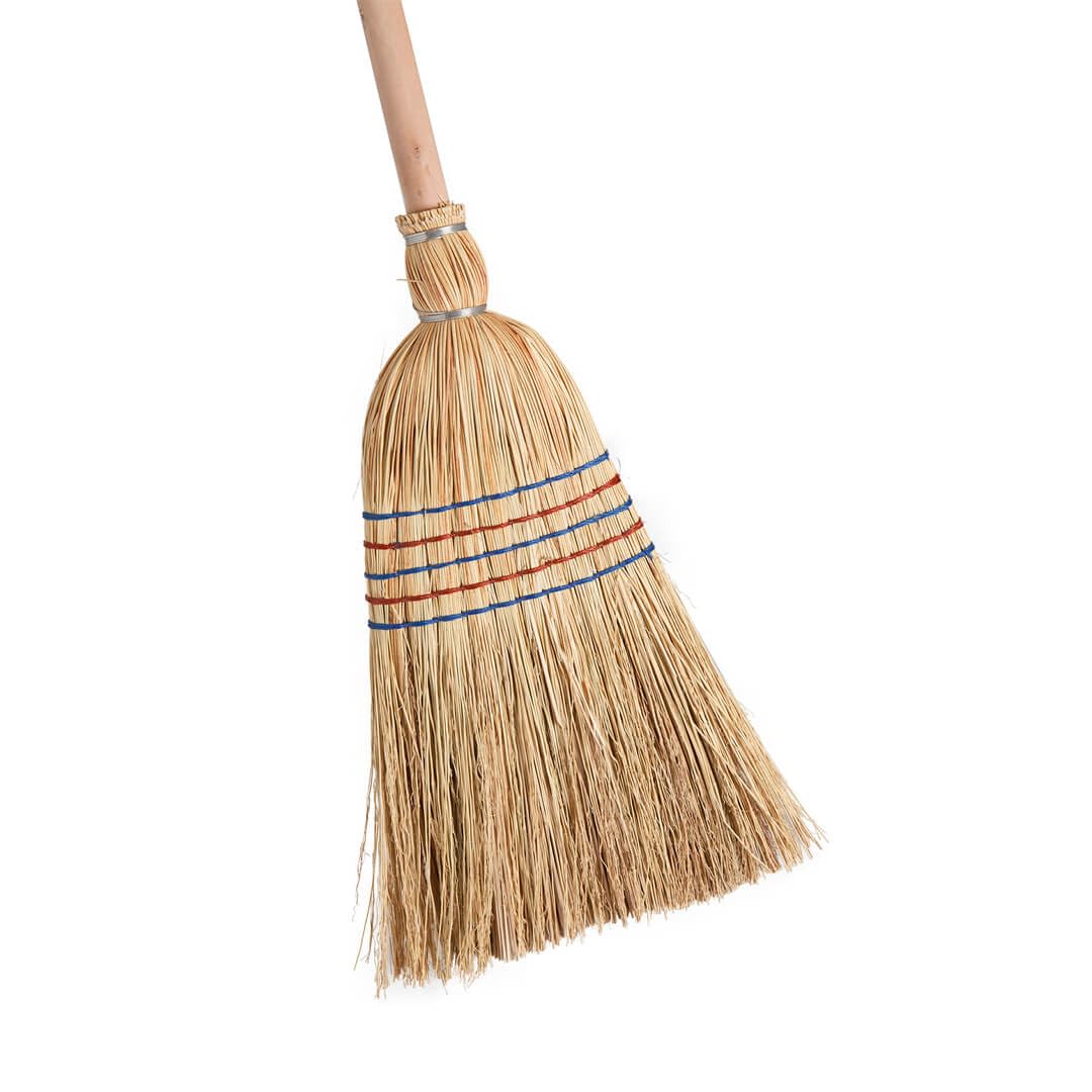 Escoba de Mijo Natural 135 Cm | Limpieza Sostenible y Eficaz | Ideal para Interior y Exterior | Nortene