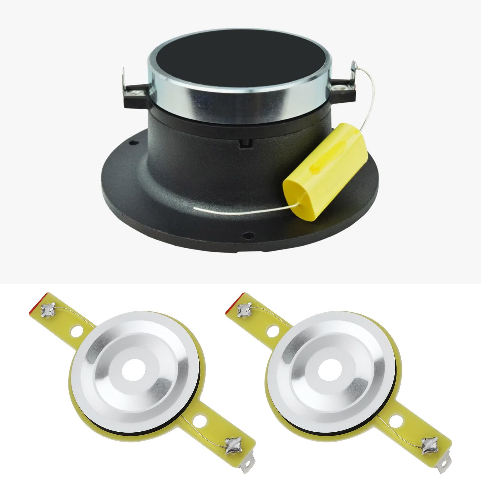 The Lord of the Tools 4pcs 25.4mm Bullet Super Tweeter Diaframma Titanio Tweeter Voice Coil Speaker Film Compatibile con PRV Audio RPTW350Ti TW350Ti